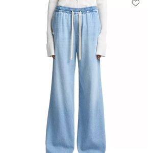 7 For All Mankind Light Blue Wide Leg Jeans